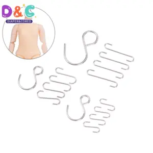 kit de ganchos em s para bonecas bjd/sd