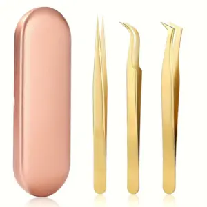conjunto de pinças para cílios