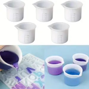 kit copos medidores de silicone 50ml
