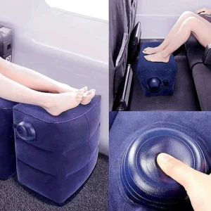 travesseiro inflável apoio para os pés