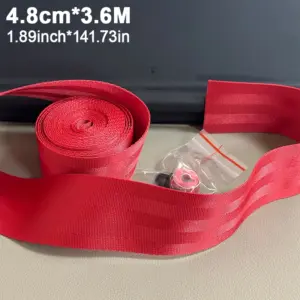 cinto de segurança automotivo vermelho