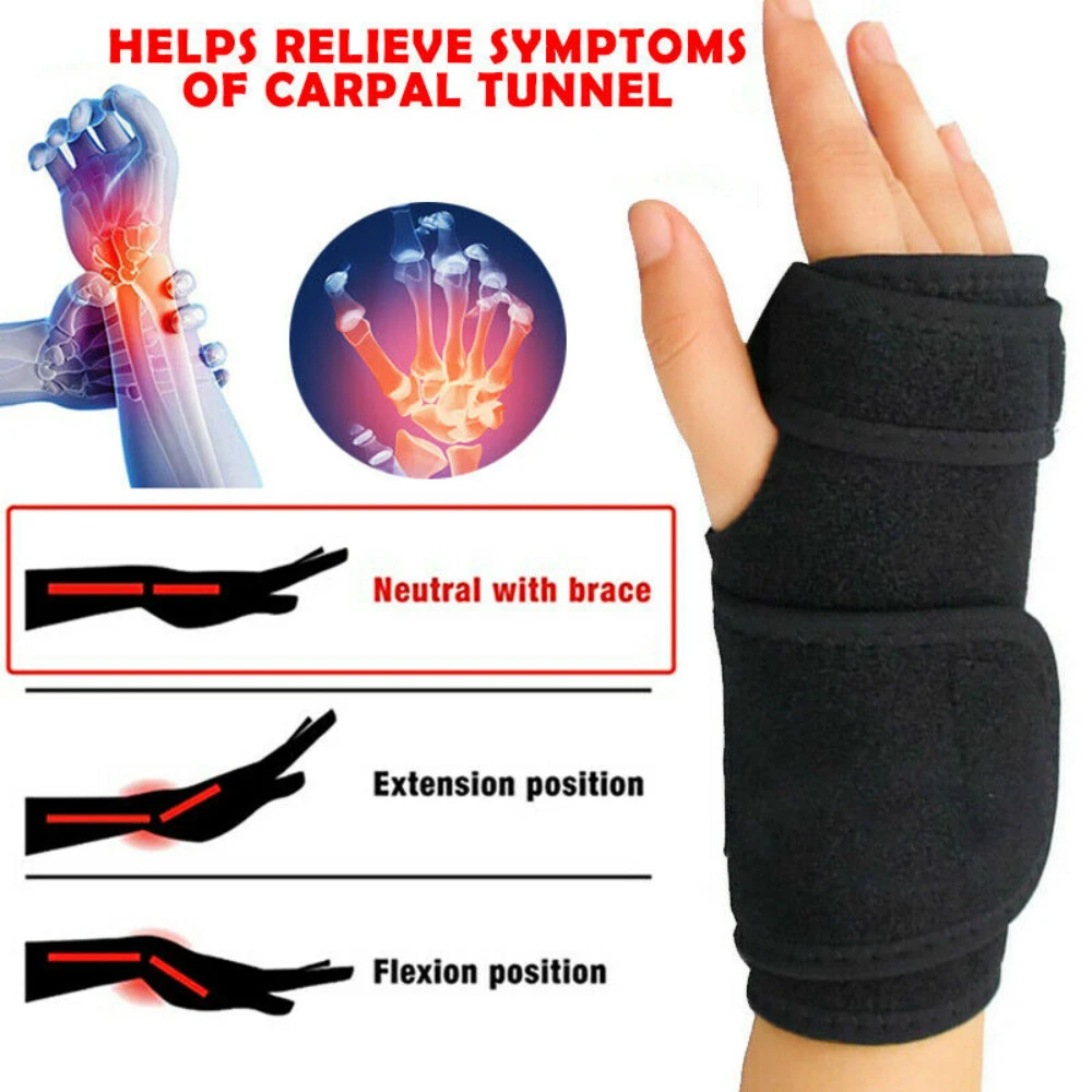 Cinta de Pulso Carpal Tunnel Stawin, Com Tala, Branco - Imagem 3