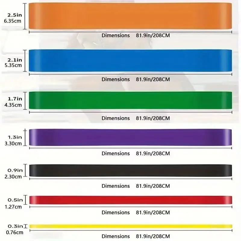 Faixas de Resistência para Exercícios com 7 Níveis - Imagem 6