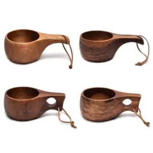 copo kuksa de madeira acácia