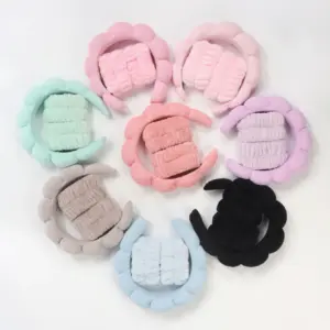 faixa de cabelo spa microfibra para lavagem