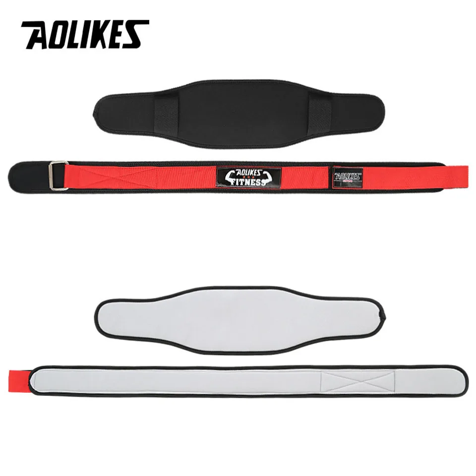 AOLIKES Cinto Levantamento Peso Fitness Nylon Preto M - Imagem 5