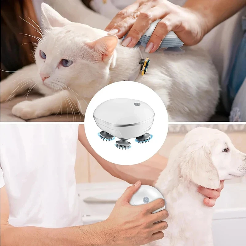 Massageador Elétrico para Couro Cabeludo com Luz Vermelha - Imagem 5
