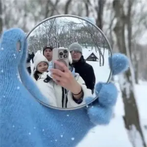 espelho de selfie portátil