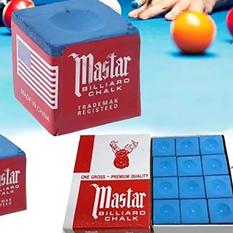 Giz de Bilhar Master Chalk 12 Peças para Taco - Imagem 2