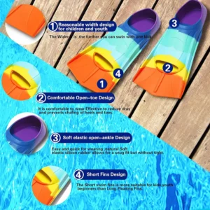 nadadeira de silicone para natação