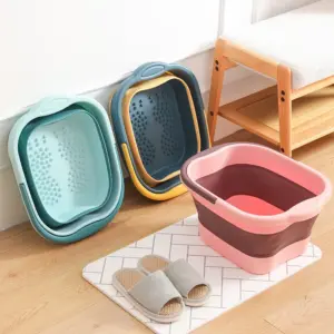 balde dobrável para banho de pés