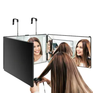espelho de 3 vias com led 360 graus