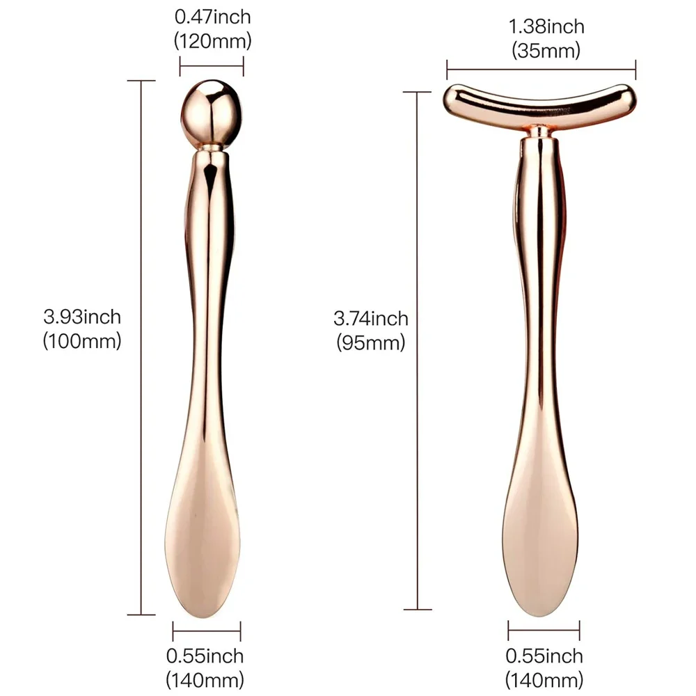 Aplicador de Creme para Olhos de Metal com Massageador Facial - Imagem 6