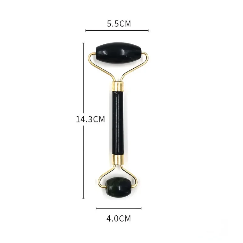 Rolo Massageador Facial Jade Obsidiana Vermelho - Imagem 6