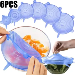 tampa de silicone para alimentos reutilizável