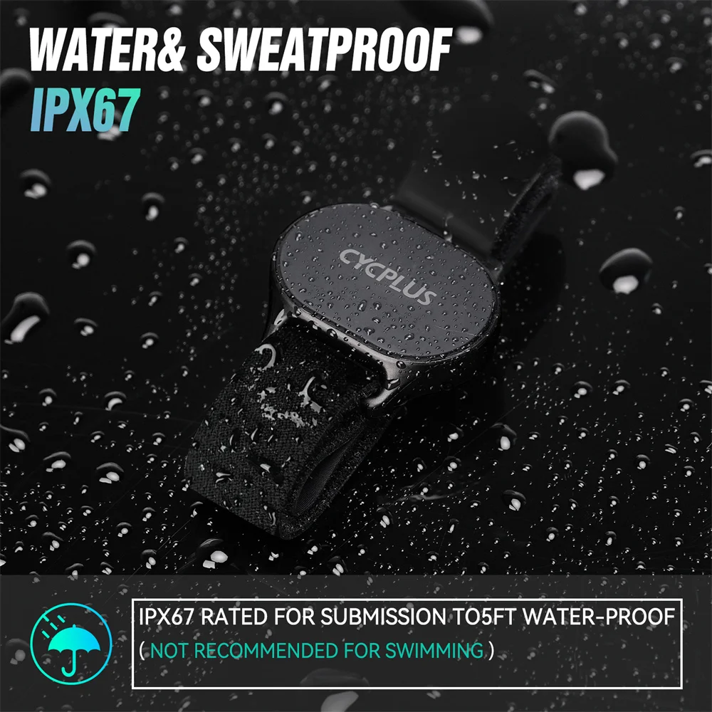 Cycplus H1 Sensor de Frequência Cardíaca Braçadeira Bluetooth ANT+ - Imagem 6