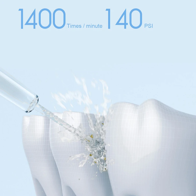 Irrigador Oral Portátil Mijia 200ML Branco 4 Modos - Imagem 2