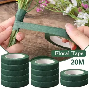 fita floral autoadesiva papel branco