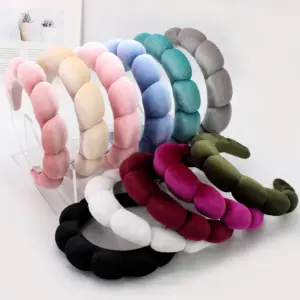 headband spa microfibra champanhe