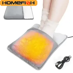 almofada elétrica usb aquecimento pés