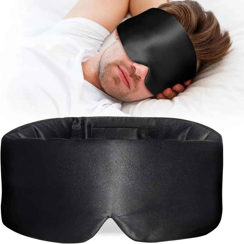 máscara de dormir de seda