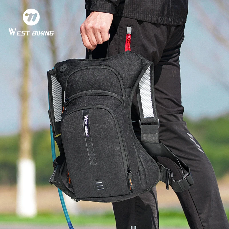 Mochila Hidratação WEST BIKING 20L Arnês Cruzado BRANCO - Imagem 6