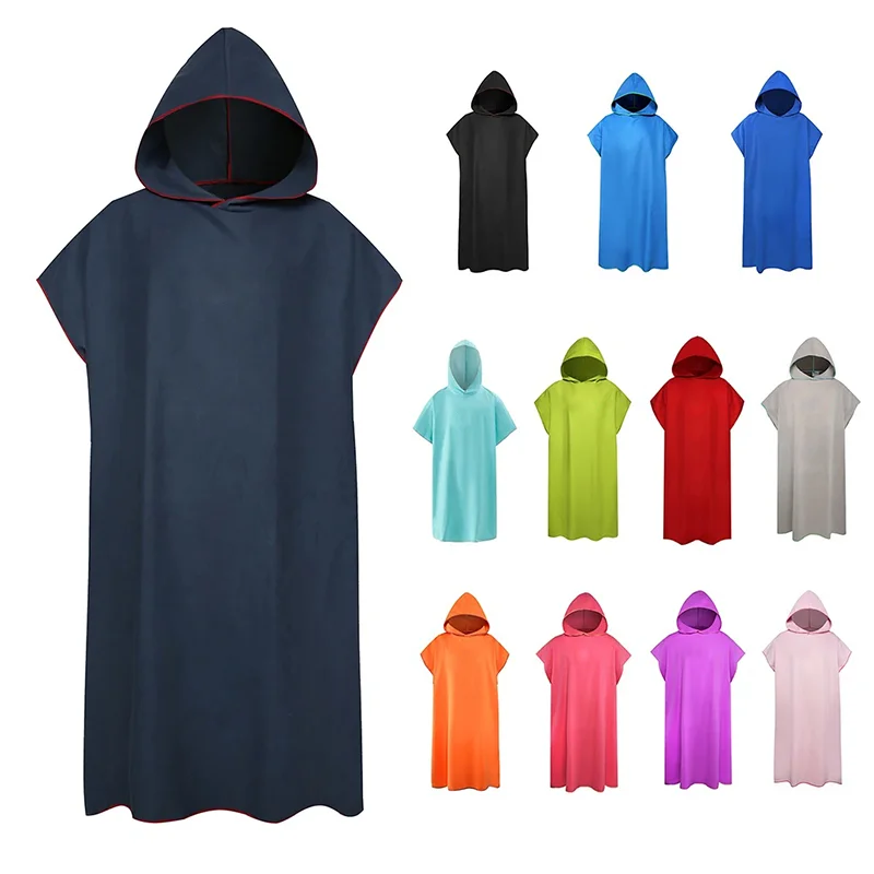 toalha microfibra capuz poncho