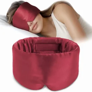 máscara de sono de seda