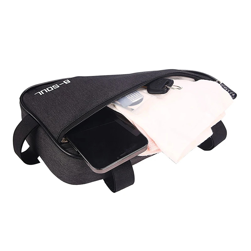Bolsa de Quadro para Bicicleta Triângulo Poliéster Preto - Imagem 3