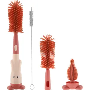 escova de limpeza de garrafas de silicone