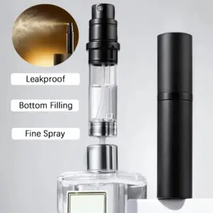 frasco spray alumínio 5ml recarregável