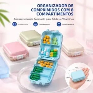 organizador de pílulas portátil