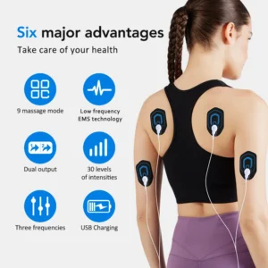 massageador elétrico TENS EMS