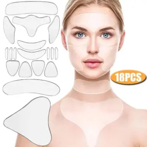 adesivos faciais de silicone reutilizáveis