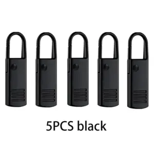 zipper pull destacável preto