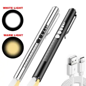 caneta lanterna led recarregável
