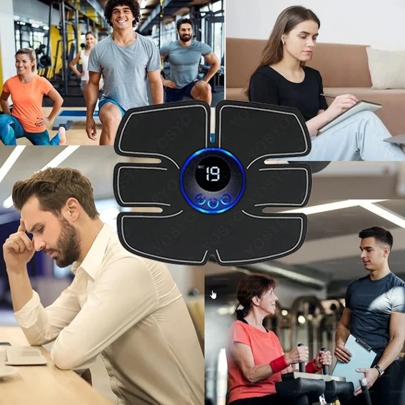 Estimulador Muscular Abdominal Fitness USB para Treino - Imagem 2