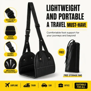 apoio de pés portátil para viagem