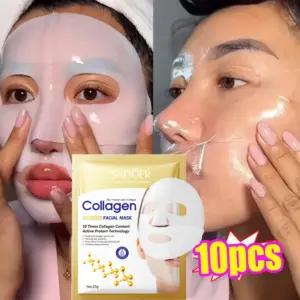 máscara facial de colágeno