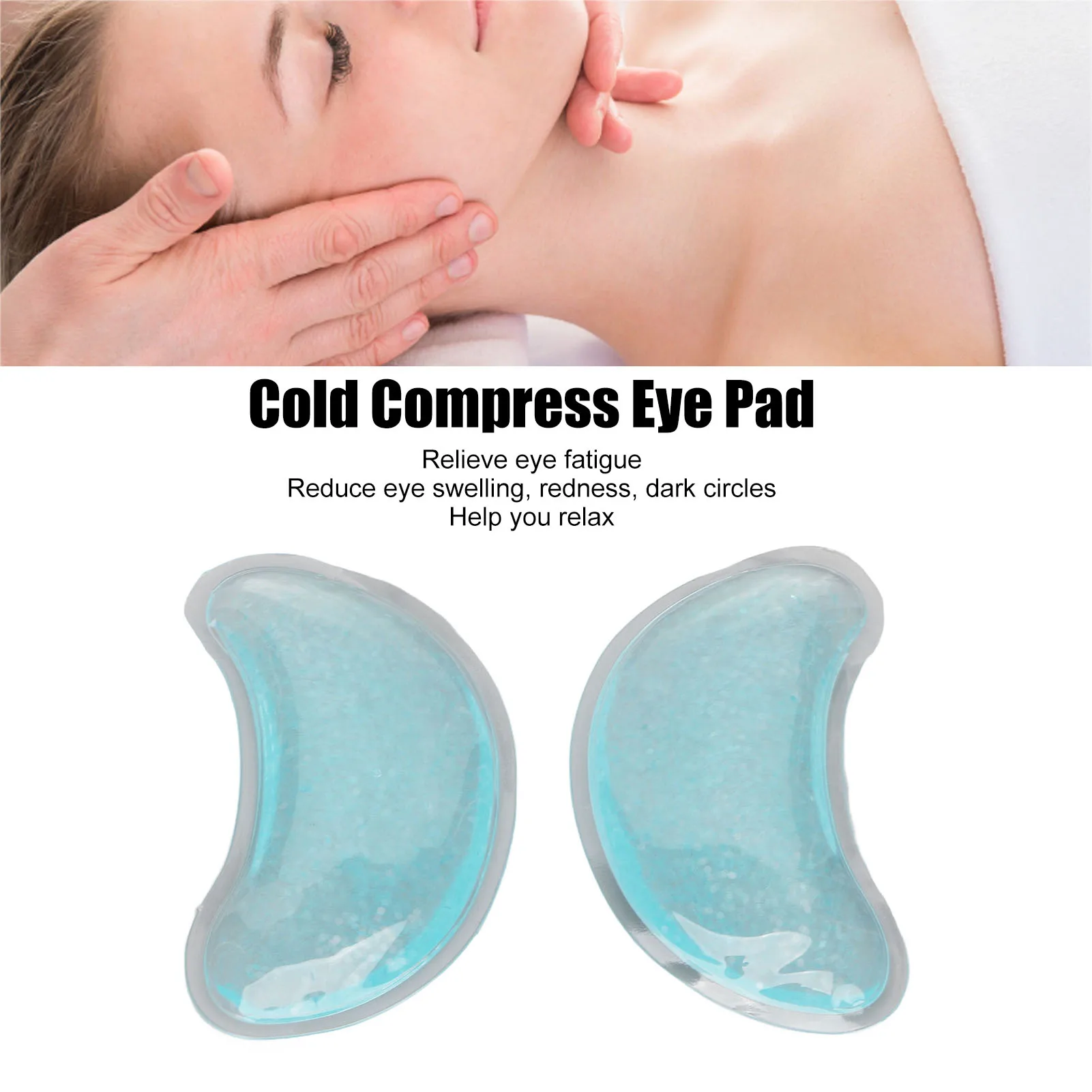 Máscara de Gel para Olhos Resfriamento Quente Frio - Imagem 3