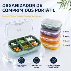 organizador de comprimidos portátil