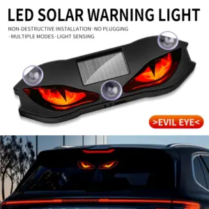 luz neon solar carro led olho de demônio