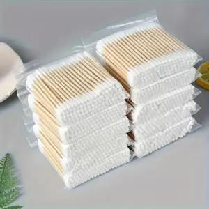 cotonetes descartáveis de bambu