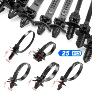 presilha de nylon para cabo automotivo