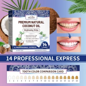 tira de clareamento dental com coco