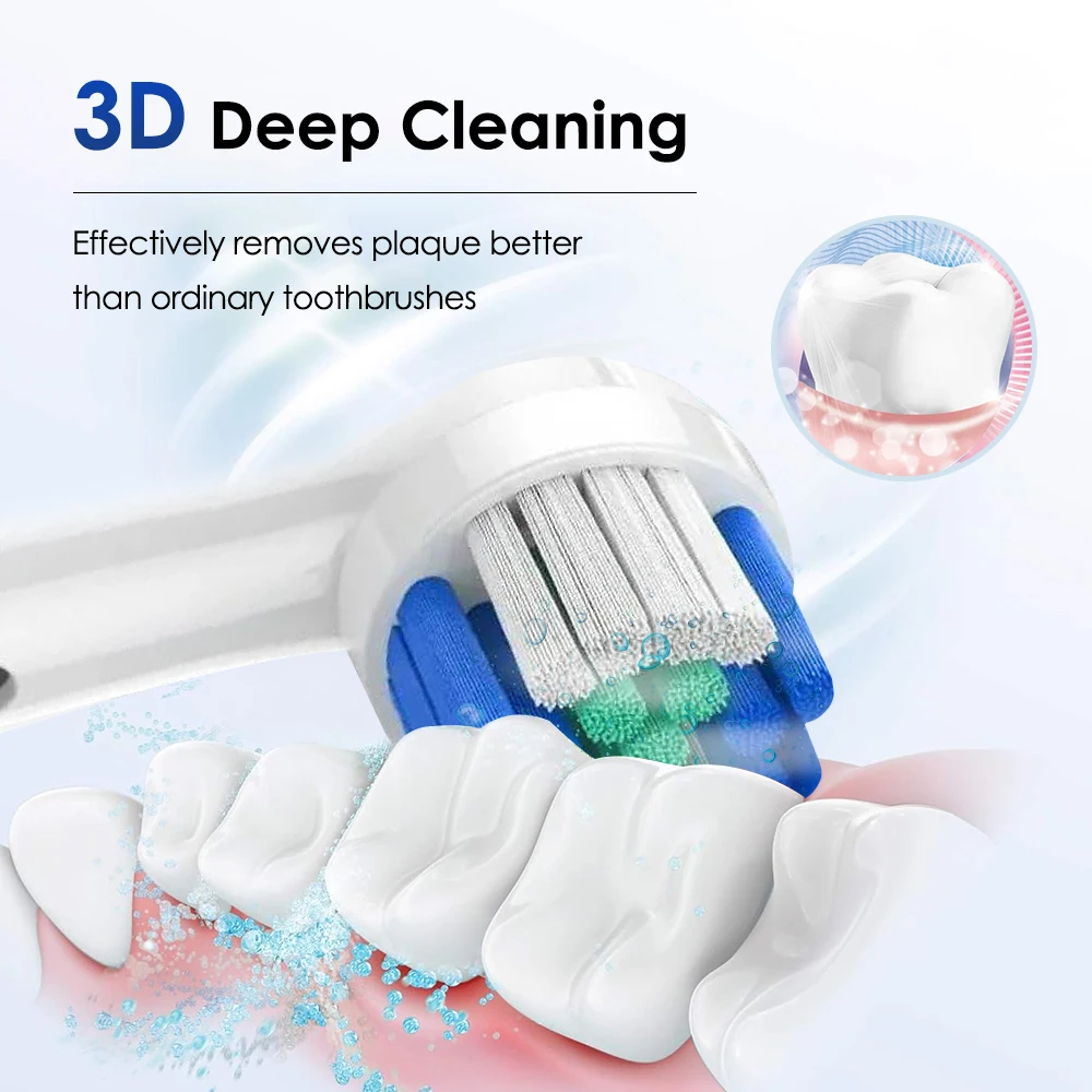 Escova de dentes elétrica rotativa recarregável para adultos - Imagem 4