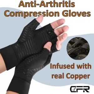 luvas de compressão meio dedo