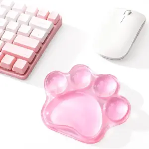 almofada de pulso pata de gato para mouse