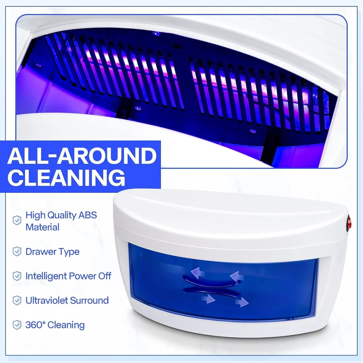 Esterilizador UV 8W para ferramentas de unhas tipo gaveta - Imagem 6