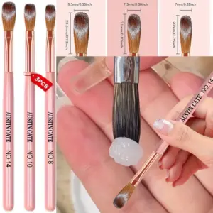 kit pincel unhas acrílicas